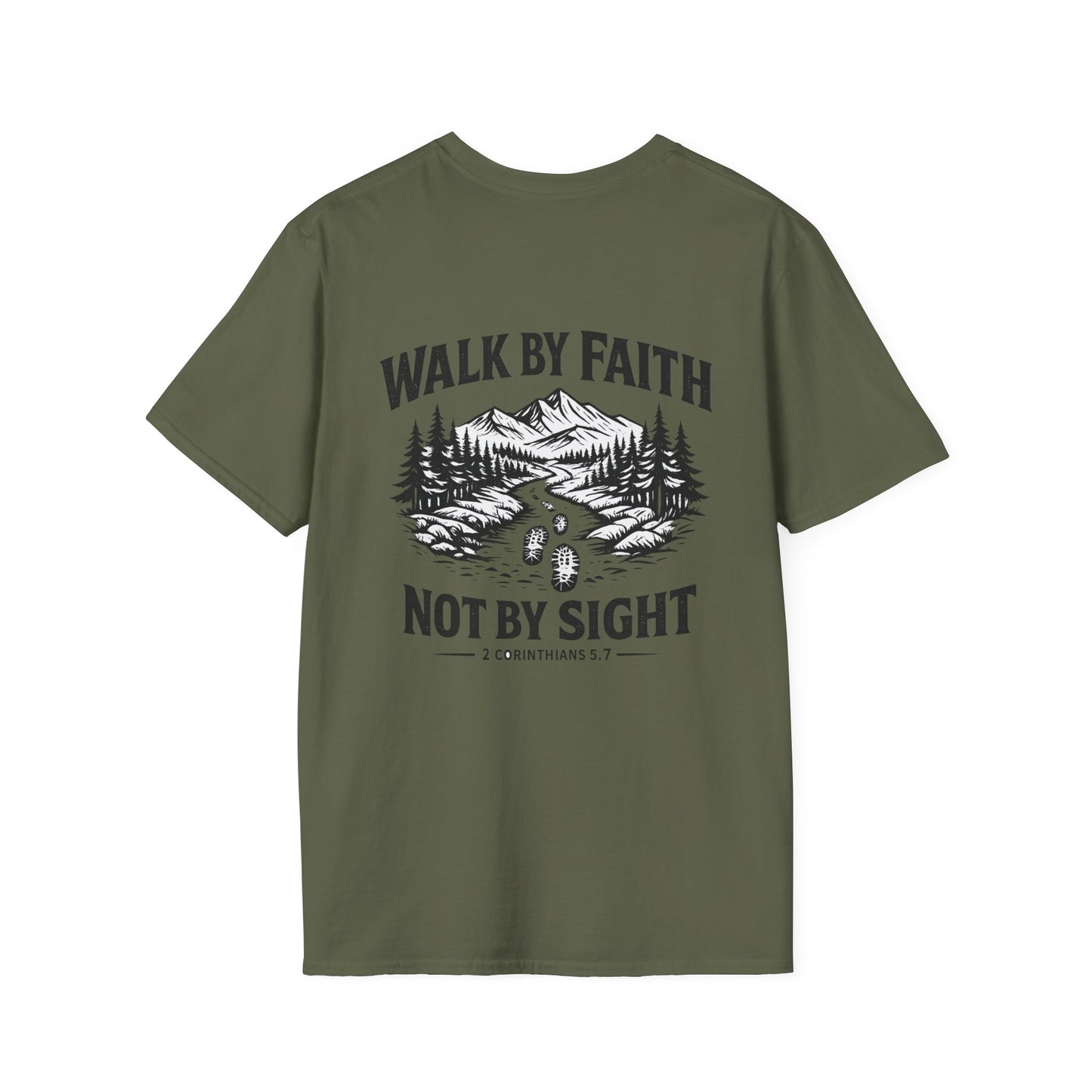 "Walk by Faith Not by Sight" Christian Tee