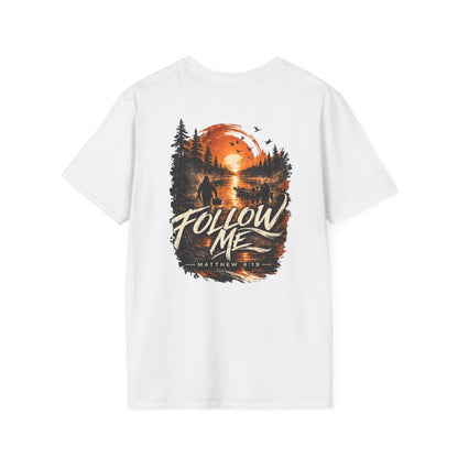 Follow Me Sunset Graphic T-Shirt (Mathew 4:19)