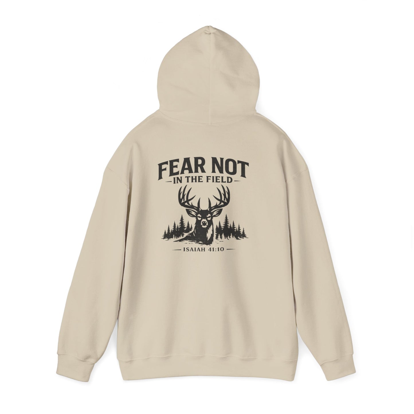 “Fear Not in the Field” Deer Graphic Sweatshirt (Isaiah 41:10)