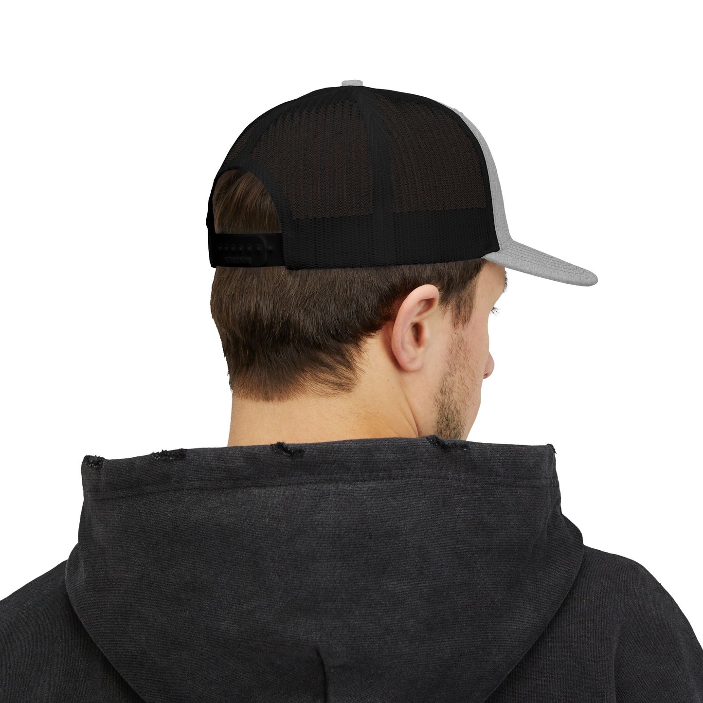 R&R Embroidered Trucker Cap - Retro Wave Snapback Hat