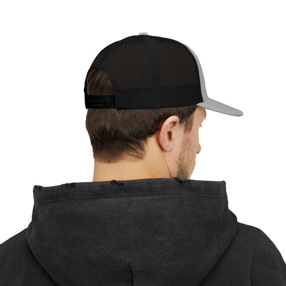 R&R Embroidered Trucker Cap - Retro Wave Snapback Hat