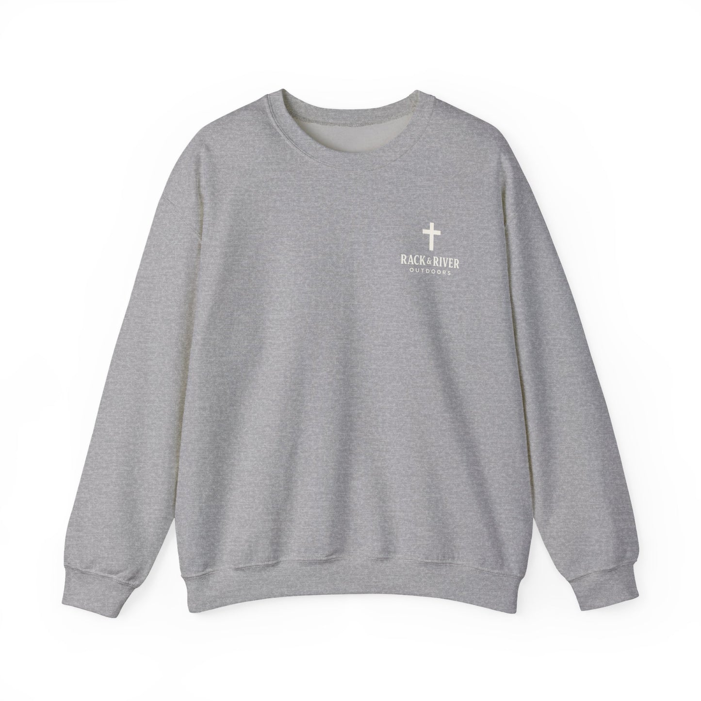 Still Enough To Hear Him Crewneck - Bow Hunter Faith Collection