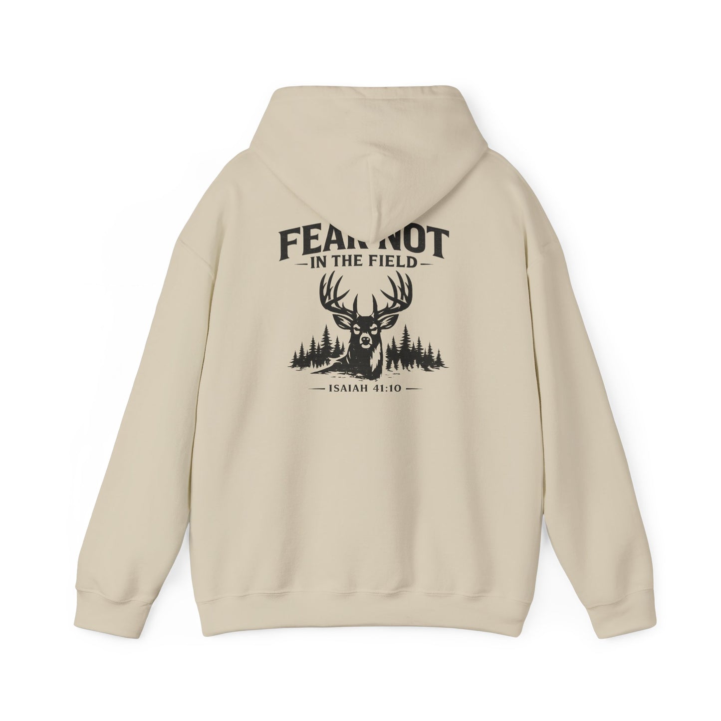 “Fear Not in the Field” Deer Graphic Sweatshirt (Isaiah 41:10)