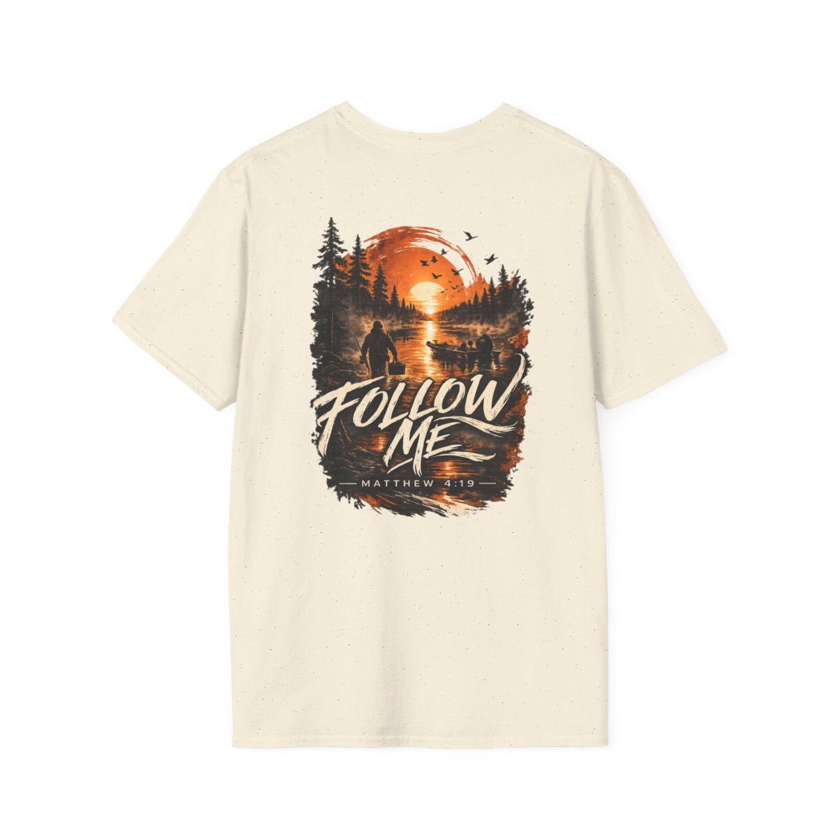 Follow Me Sunset Graphic T-Shirt (Mathew 4:19)