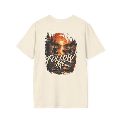 Follow Me Sunset Graphic T-Shirt (Mathew 4:19)