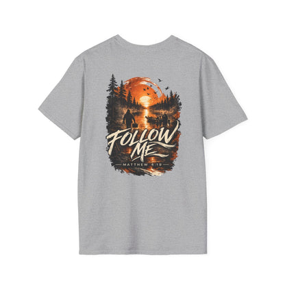 Follow Me Sunset Graphic T-Shirt (Mathew 4:19)