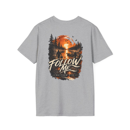 Follow Me Sunset Graphic T-Shirt (Mathew 4:19)