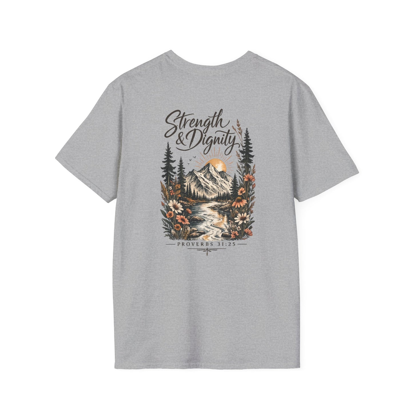 Strength & Dignity Mountain Women's T-Shirt