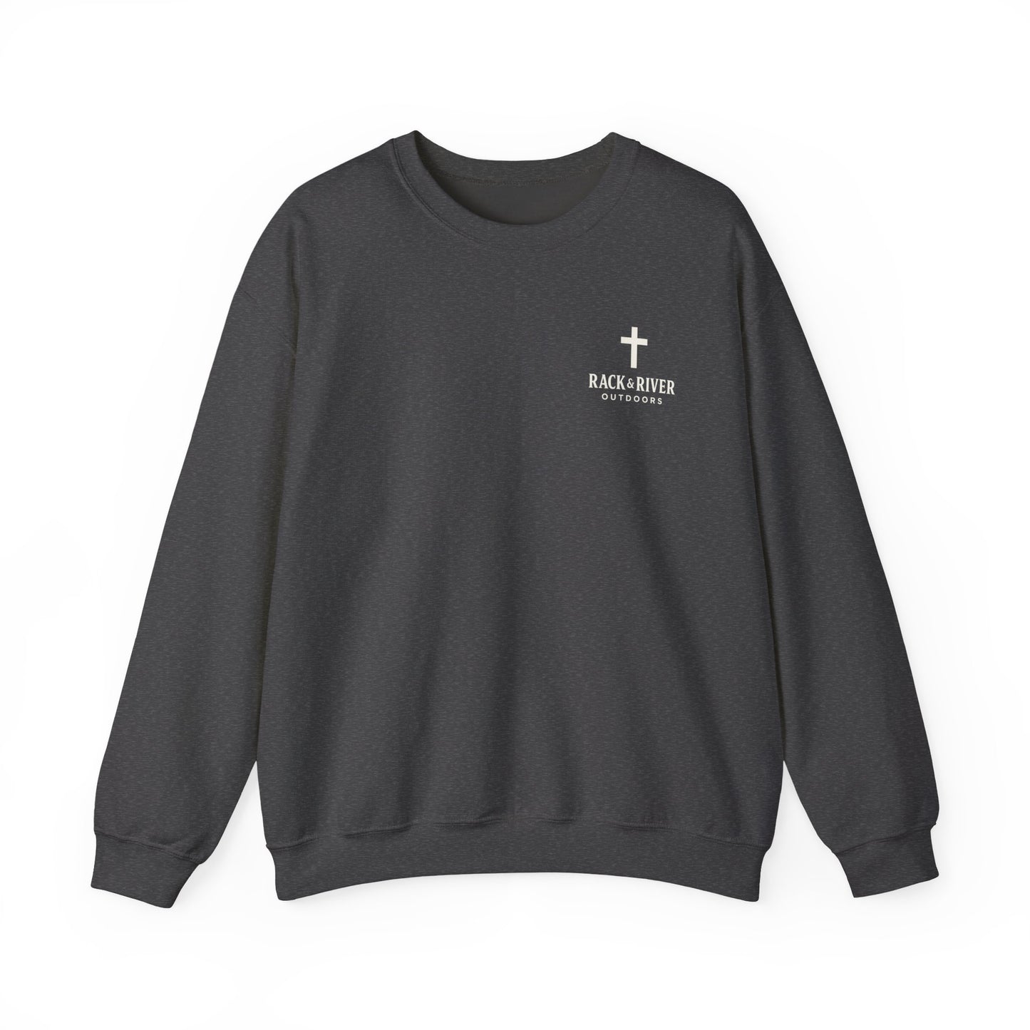 Still Enough To Hear Him Crewneck - Bow Hunter Faith Collection