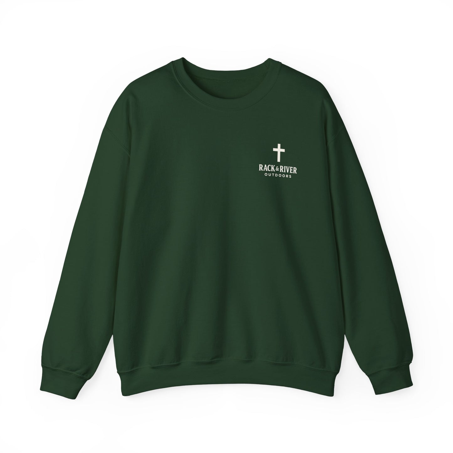 Still Enough To Hear Him Crewneck - Bow Hunter Faith Collection