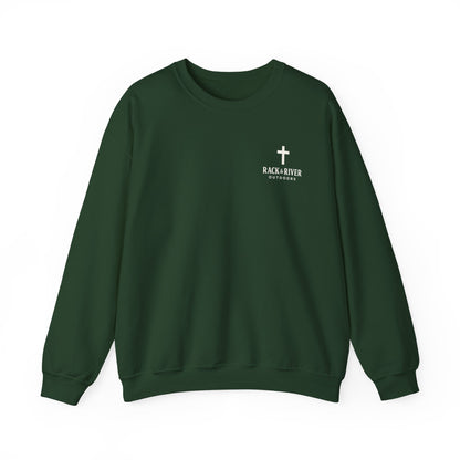 Still Enough To Hear Him Crewneck - Bow Hunter Faith Collection