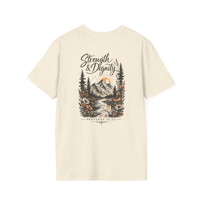 Strength & Dignity Mountain Women's T-Shirt