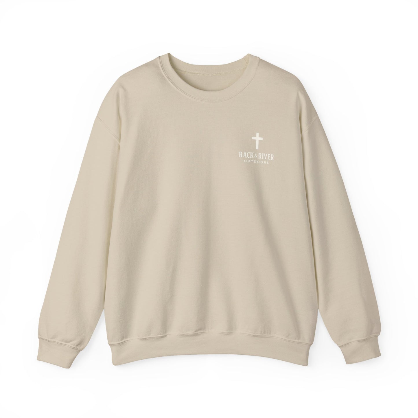 Still Enough To Hear Him Crewneck - Bow Hunter Faith Collection