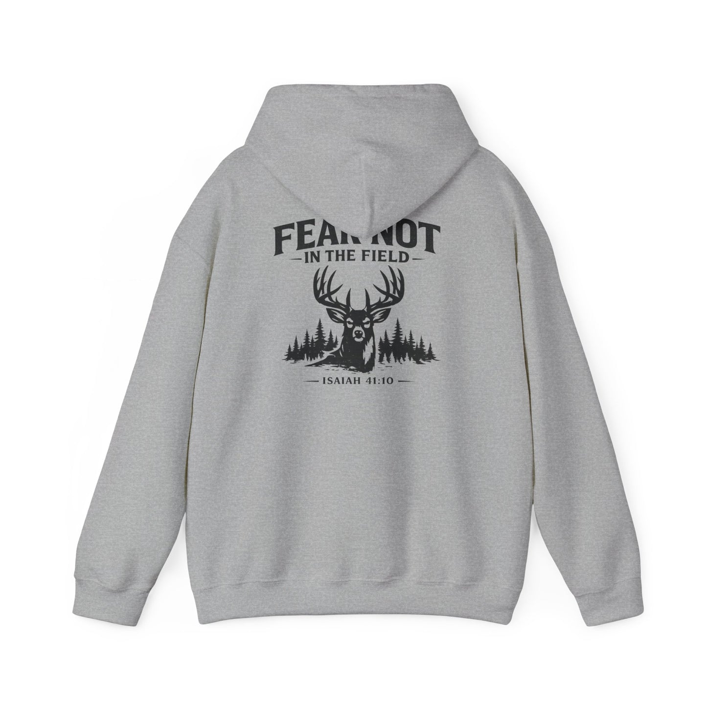 “Fear Not in the Field” Deer Graphic Sweatshirt (Isaiah 41:10)