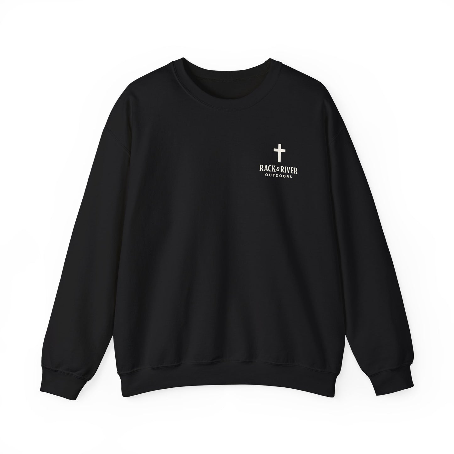 Still Enough To Hear Him Crewneck - Bow Hunter Faith Collection