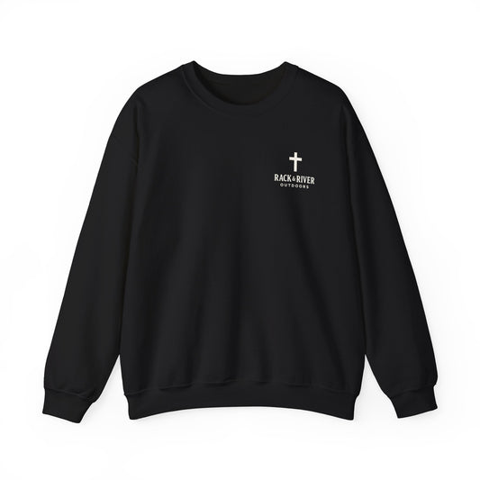 Still Enough To Hear Him Crewneck - Bow Hunter Faith Collection