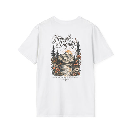 Strength & Dignity Mountain Women's T-Shirt