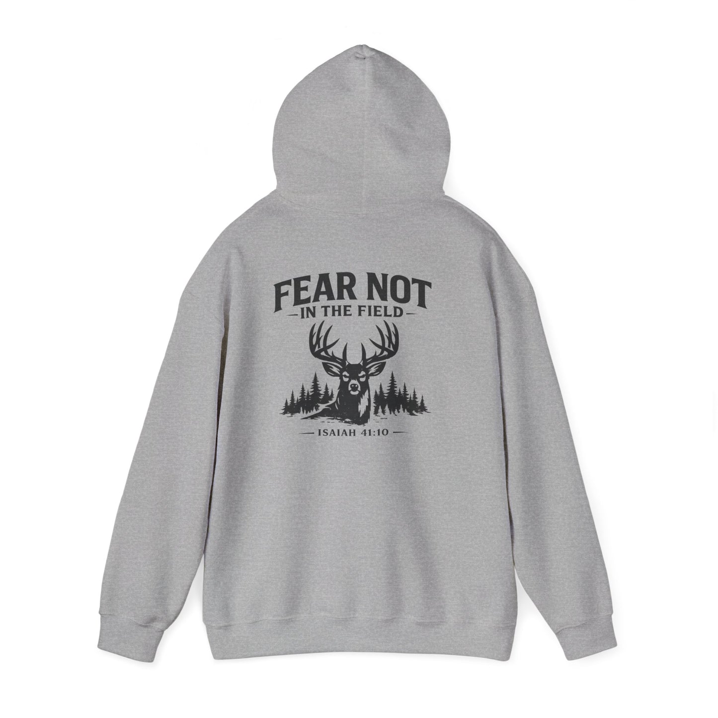 “Fear Not in the Field” Deer Graphic Sweatshirt (Isaiah 41:10)